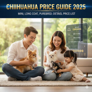 Gia đình Việt bên đàn chó Chihuahua mini lông dài thuần chủng và bảng giá chi tiết năm 2025