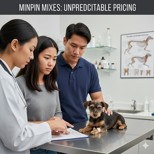 Tư vấn giá chó Phốc hươu lai tại phòng khám thú y với bác sĩ và người mua