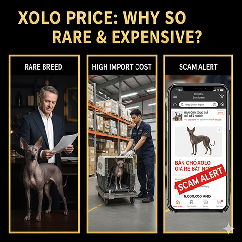 Giá chó Xoloitzcuintle cao do giống hiếm và chi phí nhập khẩu