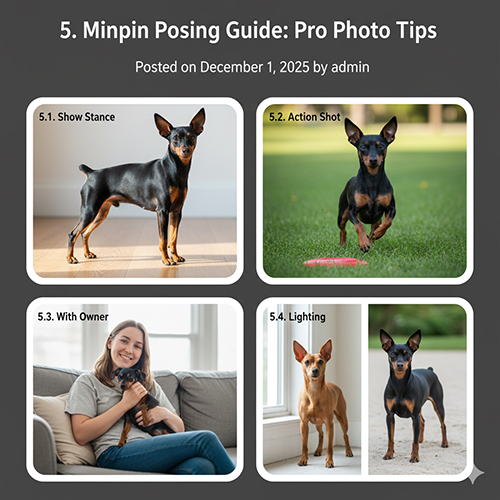 Gợi ý tạo dáng chụp ảnh chó Phốc hươu Minpin với tư thế đứng, chạy và chụp cùng chủ