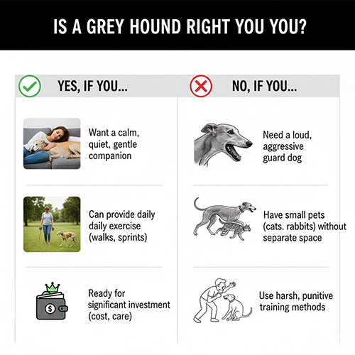 Đánh giá chó Greyhound có phù hợp với người nuôi qua các tiêu chí tính cách và lối sống