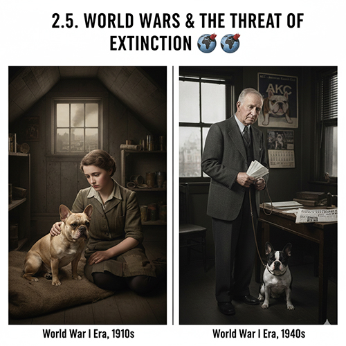 Bull Pháp trong Thế chiến và nguy cơ tuyệt chủng