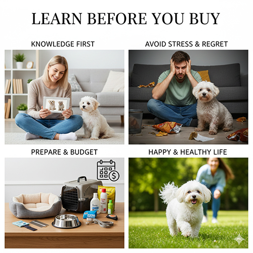 Học cách nuôi chó Maltese trước khi mua để tránh áp lực và nuôi bền lâu