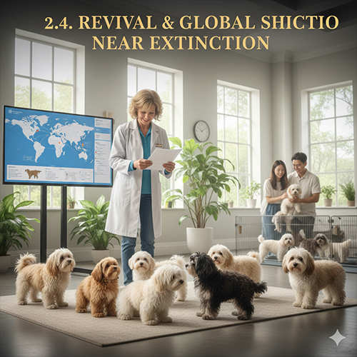 Hình ảnh minh họa quá trình hồi sinh và phát triển toàn cầu của giống chó Havanese