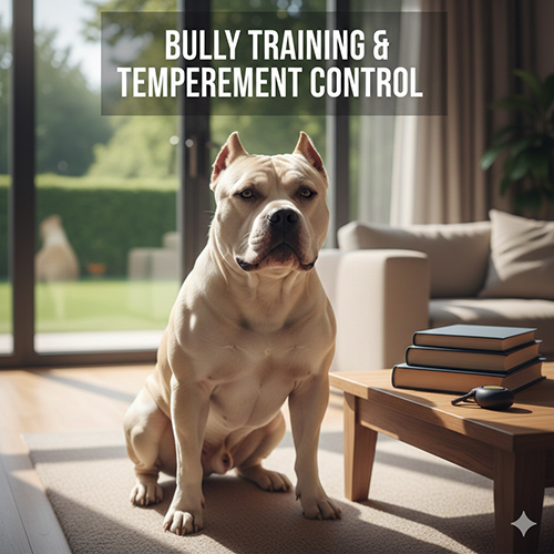 Huấn luyện chó Bully trong nhà với giáo trình 30 ngày giúp ổn định tính khí và hành vi