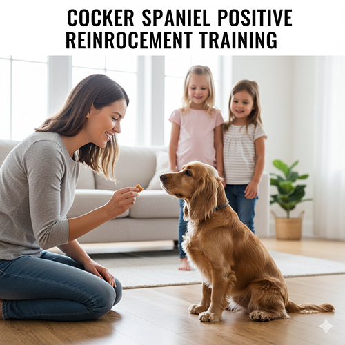 Huấn luyện chó Cocker Spaniel bằng phương pháp khen thưởng tích cực trong gia đình