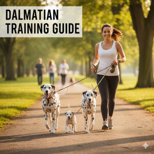 Huấn luyện chó Đốm Dalmatian đi dạo ngoài trời đúng cách, rèn kỷ luật và vận động