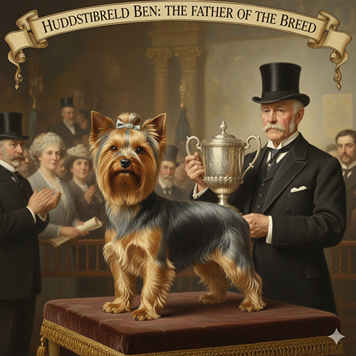 Ảnh minh họa Huddersfield Ben – chú chó được xem là “ông tổ” của giống Yorkshire Terrier.