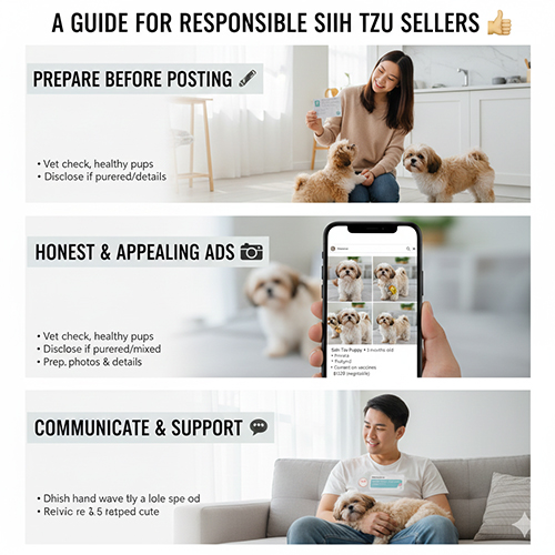 Hướng dẫn bán chó Shih Tzu đàng hoàng: chuẩn bị, đăng tin và hỗ trợ người mua