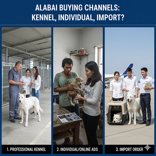 Các kênh mua bán chó Alabai: trại chuyên nghiệp, cá nhân và đặt nhập