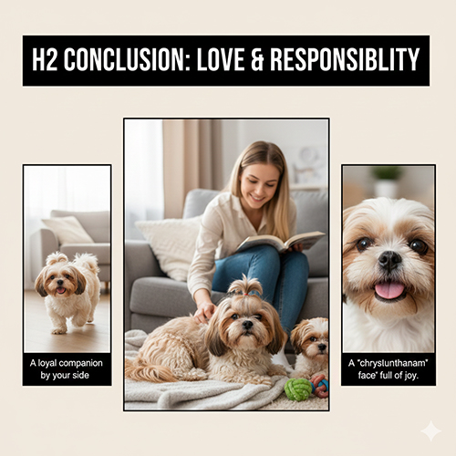 Kết luận về cách nuôi chó Shih Tzu với tình yêu và trách nhiệm