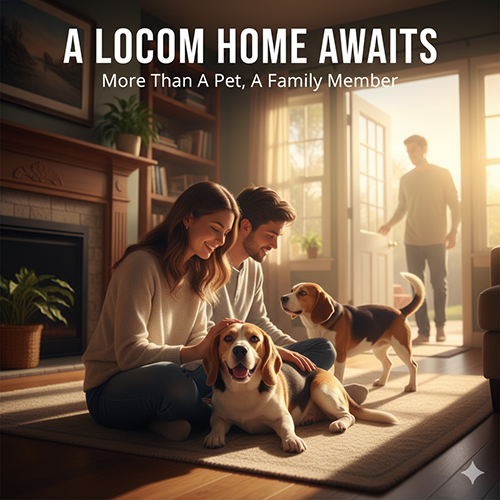 Khoảnh khắc gia đình hạnh phúc bên chó Beagle – thông điệp chọn đúng nơi bán để bé có cuộc đời tử tế