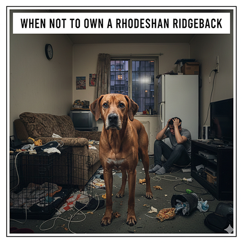 Chó xoáy Nam Phi trong không gian sống chật chội, thiếu vận động