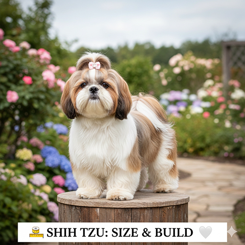 Kích thước và thân hình tiêu chuẩn của giống chó Shih Tzu
