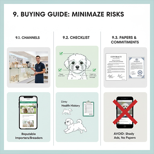 Hướng dẫn chọn mua chó Havanese an toàn với checklist và giấy tờ cần thiết