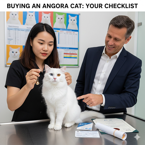 Kinh nghiệm mua mèo Angora với checklist kiểm tra sức khỏe và nguồn gốc