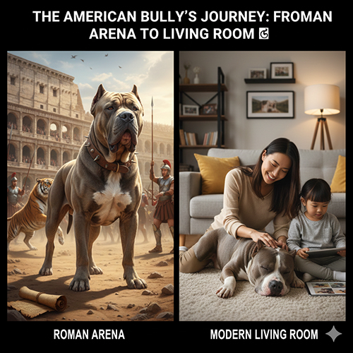 Lịch sử giống chó American Bully từ đấu trường La Mã đến thú cưng hiện đại