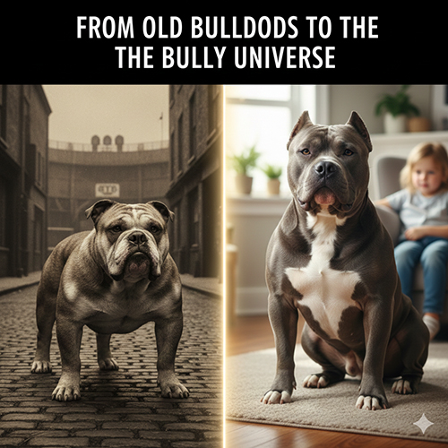 So sánh Bulldog cổ và American Bully hiện đại trong quá trình hình thành các dòng Bully