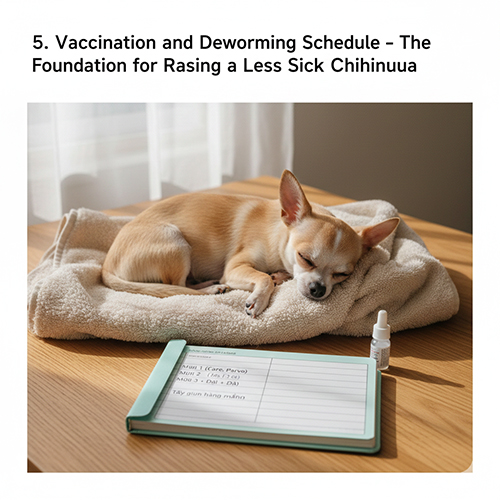 Lịch tiêm phòng và tẩy giun giúp chó Chihuahua ít bệnh hơn