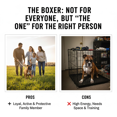 Chó Boxer trong vai trò bạn đồng hành gia đình và những yêu cầu nuôi dưỡng đi kèm