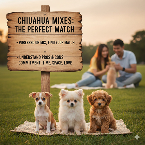 Chó Chihuahua thuần và Chihuahua lai – chọn giống phù hợp với lối sống gia đình