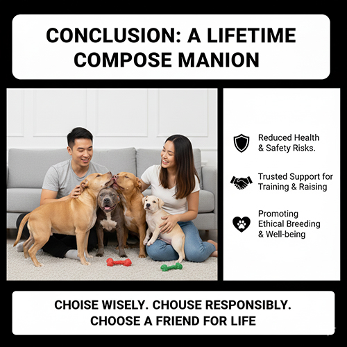 Cặp đôi chơi đùa cùng ba bé Pitbull trong phòng khách, minh họa thông điệp chọn mua Pitbull có trách nhiệm.