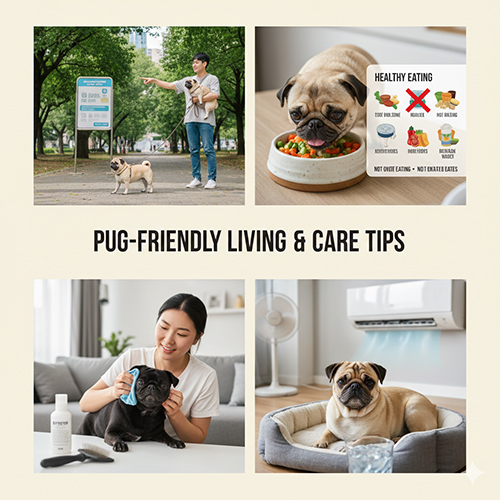 Lưu ý nuôi chó Pug – môi trường sống, dinh dưỡng và vệ sinh cơ bản