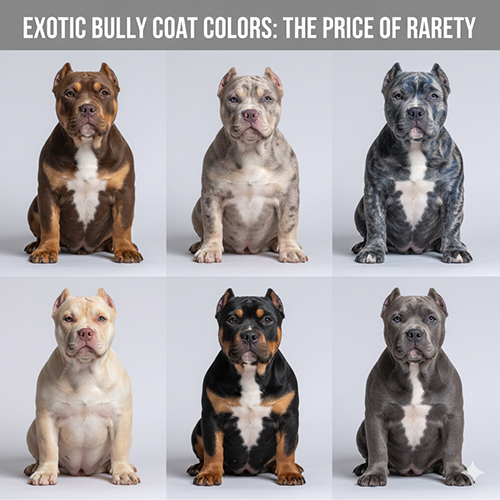 Các màu lông và pattern phổ biến, hiếm của Exotic Bully