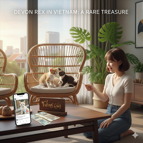 Mèo Devon Rex tại Việt Nam – giống mèo hiếm được nhập khẩu và gây giống hạn chế