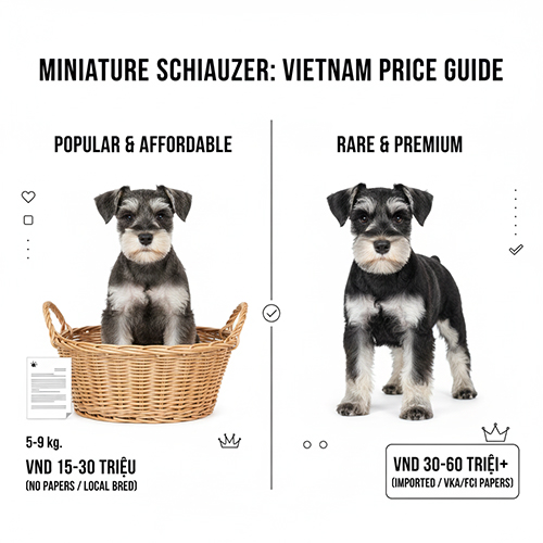 anh bang gia cho miniature schnauzer o viet nam voi hai nhom pho bien va cao cap kem muc gia tham khao