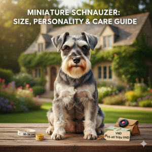 cho miniature schnauzer cho ong gia mini ngoi truoc nha que hien dai thong tin ve kich thuoc tinh cach gia ban va cach cham soc