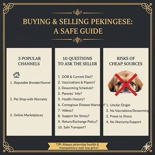 kinh nghiệm mua bán chó Bắc Kinh Pekingese an toàn và tránh rủi ro