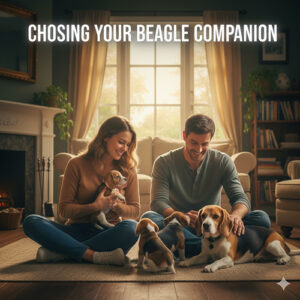 Gia đình chọn chó Beagle con trong không gian ấm cúng – hướng dẫn mua bán Beagle uy tín