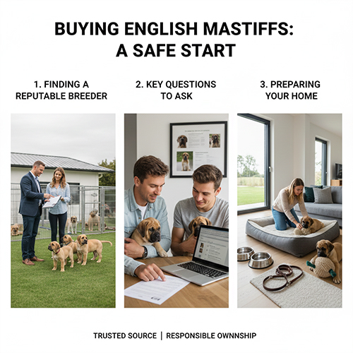 Quy trình mua chó Ngao Anh an toàn từ trại uy tín, hỏi thông tin đến chuẩn bị nhà