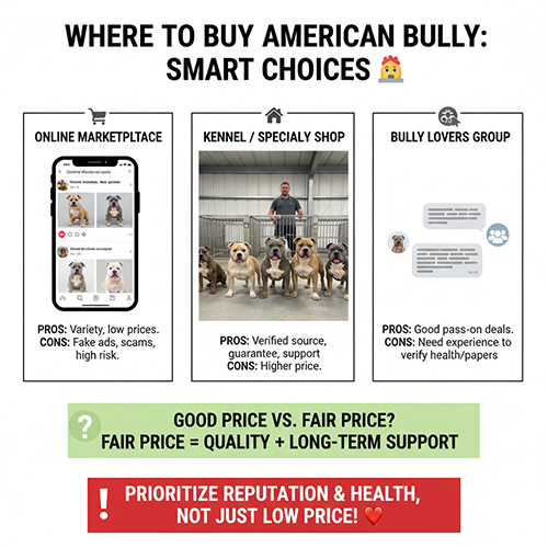 Mua chó Bully ở đâu uy tín để tránh bị hót giá