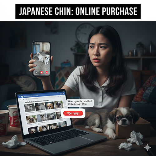 Mua chó Nhật online qua Facebook Zalo Google với nhiều rủi ro cần kiểm tra video và người bán