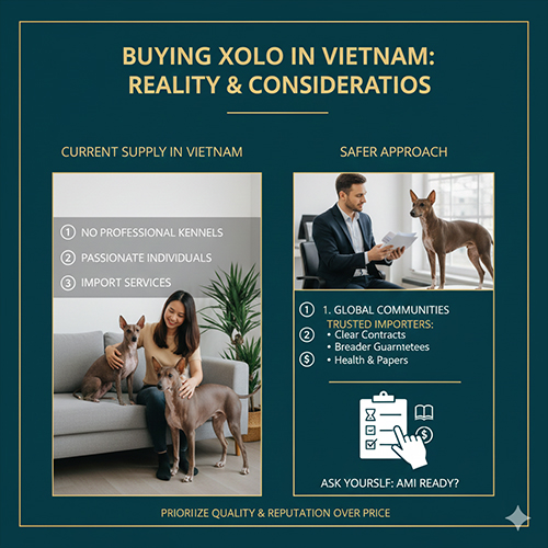 Mua chó Xoloitzcuintle ở Việt Nam – thực tế nguồn cung và lưu ý nhập khẩu