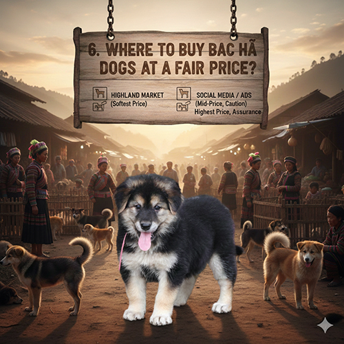 Nên mua chó Bắc Hà ở đâu để có mức giá hợp lý và an tâm về sức khỏe