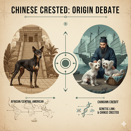 Tranh luận nguồn gốc chó có mào Chinese Crested giữa Trung Quốc, châu Phi và Trung Mỹ