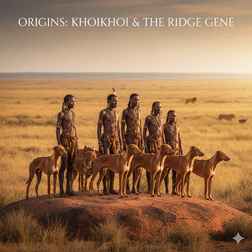 Người Khoikhoi cùng đàn chó xoáy bản địa châu Phi trên thảo nguyên