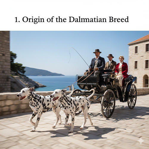 Nguồn gốc giống chó Đốm Dalmatian kéo xe ngựa tại châu Âu
