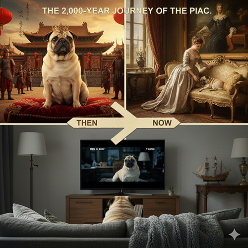 Nguồn gốc và lịch sử chó Pug – hành trình hơn 2.000 năm từ cung đình đến đời sống hiện đại