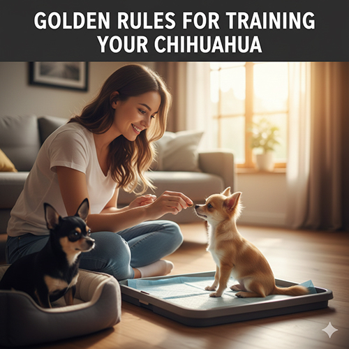 Huấn luyện chó Chihuahua theo nguyên tắc vàng bằng khen thưởng tích cực