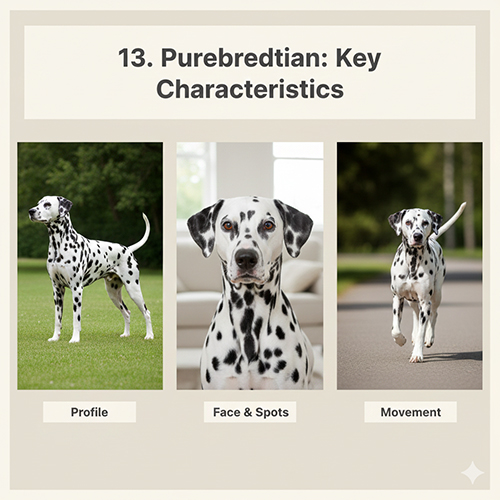 Dấu hiệu nhận biết chó Đốm Dalmatian thuần chủng qua ngoại hình