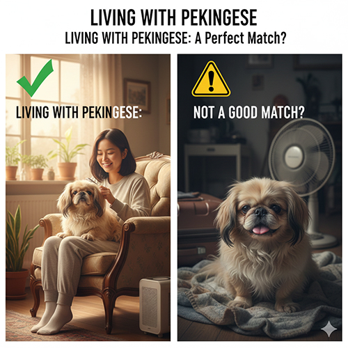 So sánh nuôi chó Bắc Kinh phù hợp và không phù hợp với môi trường sống trong nhà