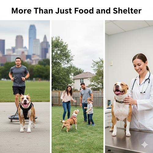 Nuôi chó Pitbull không chỉ là cho ăn và trông nhà mà cần vận động và chăm sóc đúng cách