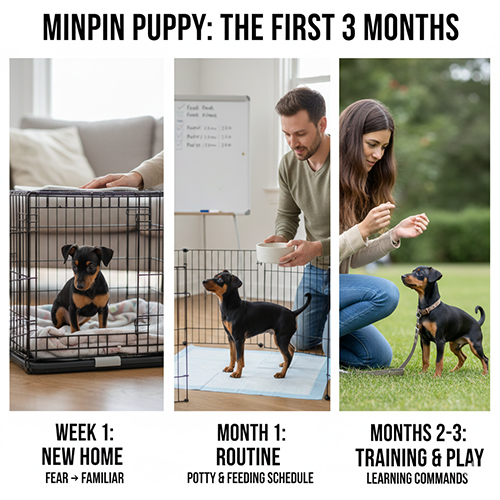 Các mốc phát triển và huấn luyện chó Phốc hươu con trong 3 tháng đầu