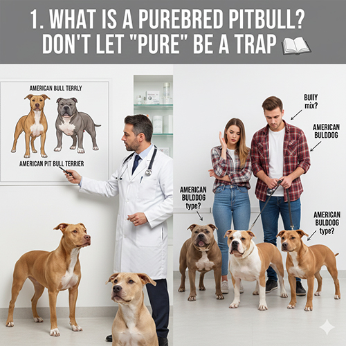 so sánh pitbull thuần chủng với bully và bulldog qua ngoại hình và cấu trúc cơ thể