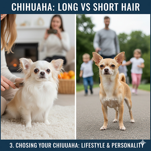 So sánh Chihuahua lông dài và Chihuahua lông ngắn đặt cạnh nhau để chọn kiểu phù hợp