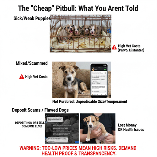 Sự thật phía sau các tin rao chó Pitbull giá rẻ: bệnh, lai tạp và nguy cơ lừa cọc